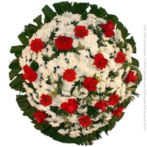 Coroa de Flores Tradicional Vermelha
